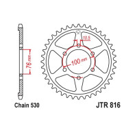 JT Звезда цепного привода JTR816.45
