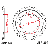 JT Звезда цепного привода JTR302.43