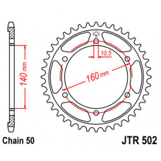 JT Звезда цепного привода JTR502.44