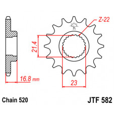 JT Звезда цепного привода JTF582.16
