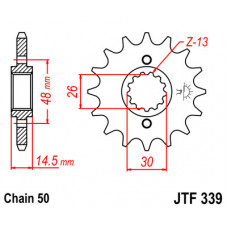 JT Звезда цепного привода JTF339.15
