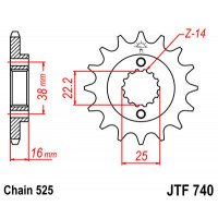 JT Звезда цепного привода JTF740.15