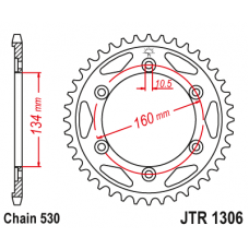 JT Звезда цепного привода JTR1306.42