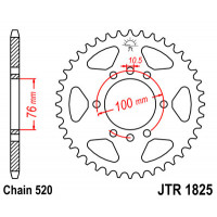 JT Звезда цепного привода JTR1825.47