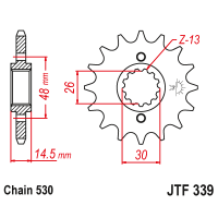 JT Звезда цепного привода JTF339.18