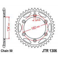 JT Звезда цепного привода JTR1306.40