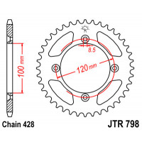 JT Звезда цепного привода JTR798.48