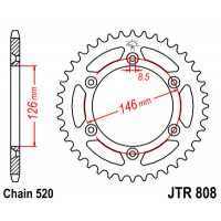 JT Звезда цепного привода JTR808.41