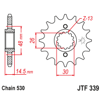 JT Звезда цепного привода JTF339.16