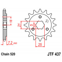 JT Звезда цепного привода JTF437.16