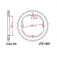 JT Звезда цепного привода JTR1857.45