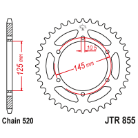 JT Звезда цепного привода JTR855.48