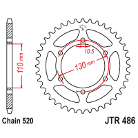 JT Звезда цепного привода JTR486.45