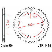 JT Звезда цепного привода JTR1415.38