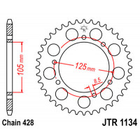 JT Звезда цепного привода JTR1134.54
