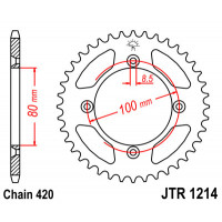 JT Звезда цепного привода JTR1214.36