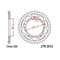 JT Звезда цепного привода JTR2012.42