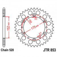 JT Звезда цепного привода JTR853.47