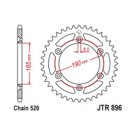 JT Звезда цепного привода JTR896.50