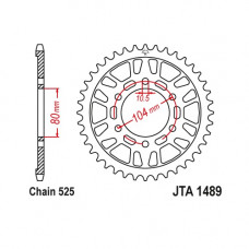 JT Звезда цепного привода JTA1489.43