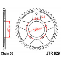 JT Звезда цепного привода JTR829.42