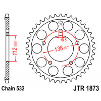 JT Звезда цепного привода JTR1873.48