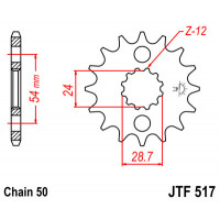 JT Звезда цепного привода JTF517.16