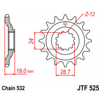 JT Звезда цепного привода JTF525.17