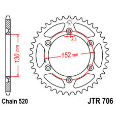 JT Звезда цепного привода JTR706.48
