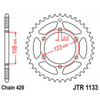 JT Звезда цепного привода JTR1133.52